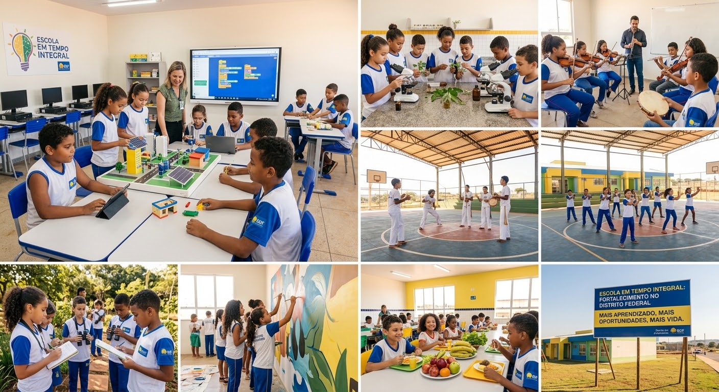 Escolas em tempo integral