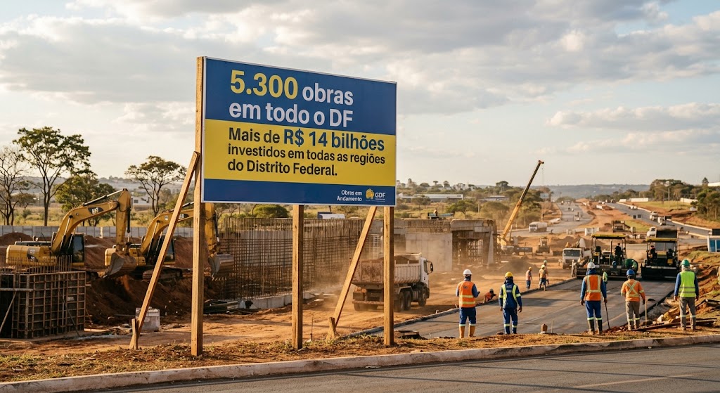 5.300 obras em todo o DF